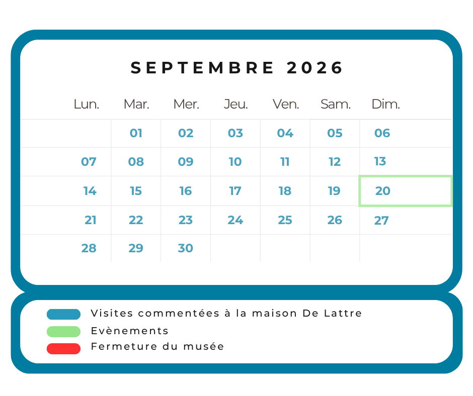 agenda de visite septembre