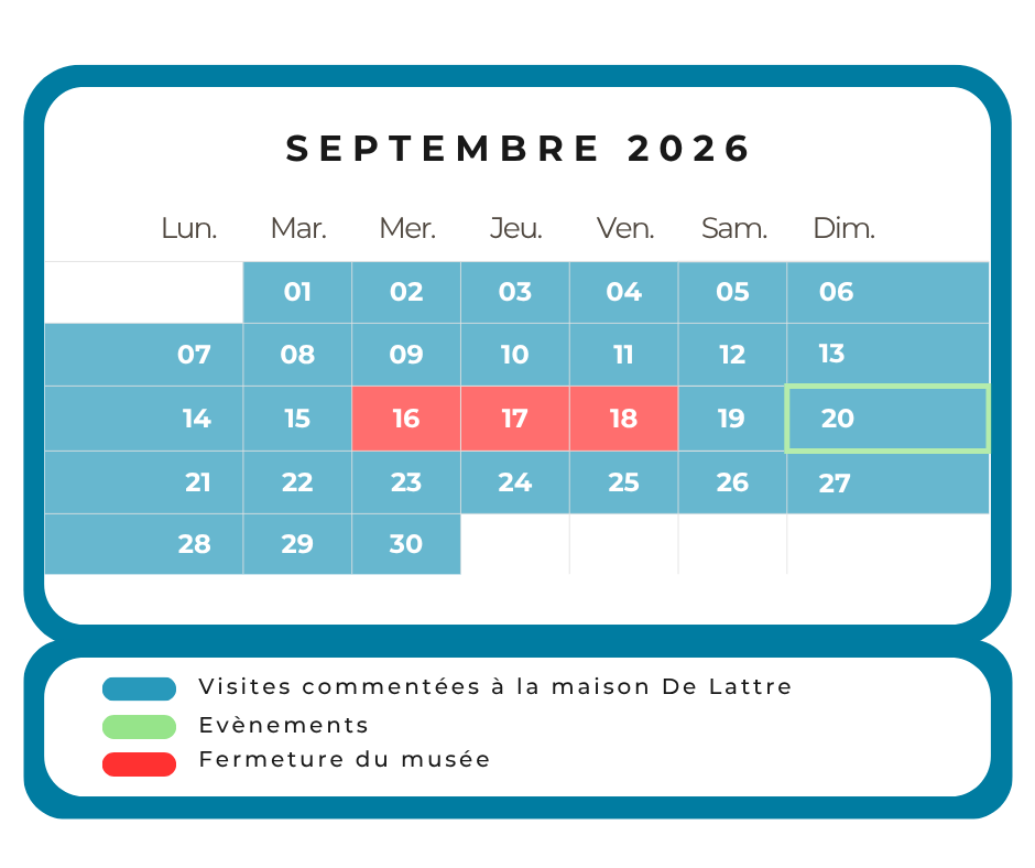 agenda de visite septembre